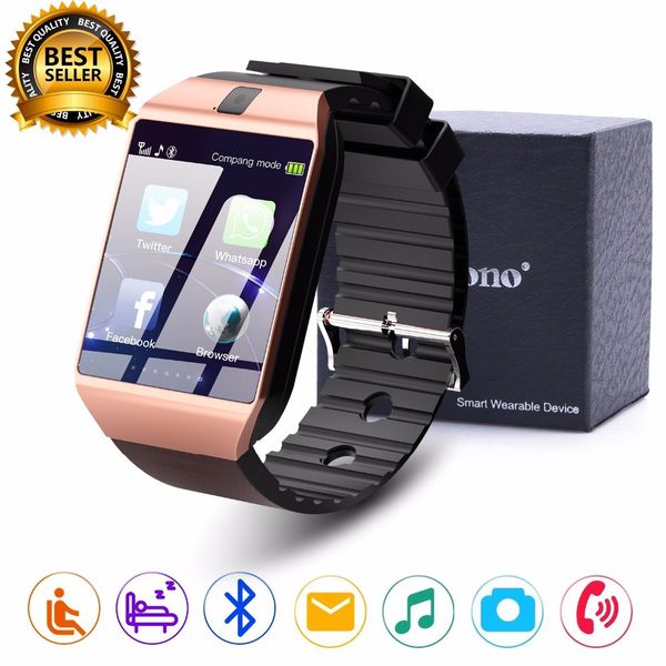 

cawono dz09 bluetooth smart watch smartwatch relogios watch tf sim card camera for iphone samsung huawei android phone pk y1 q18, Slivery;brown