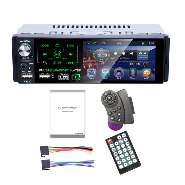 

new-4.1 inch car bluetooth player reversing fm radio mp5 card player p5120