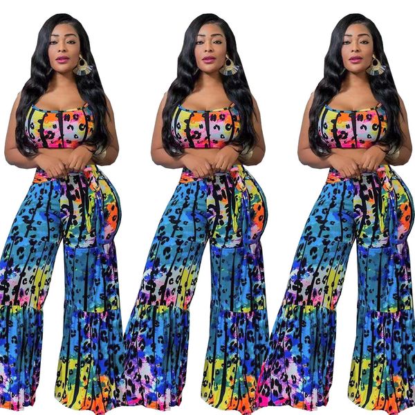 

womens designer l8087 printing two-piece set, White