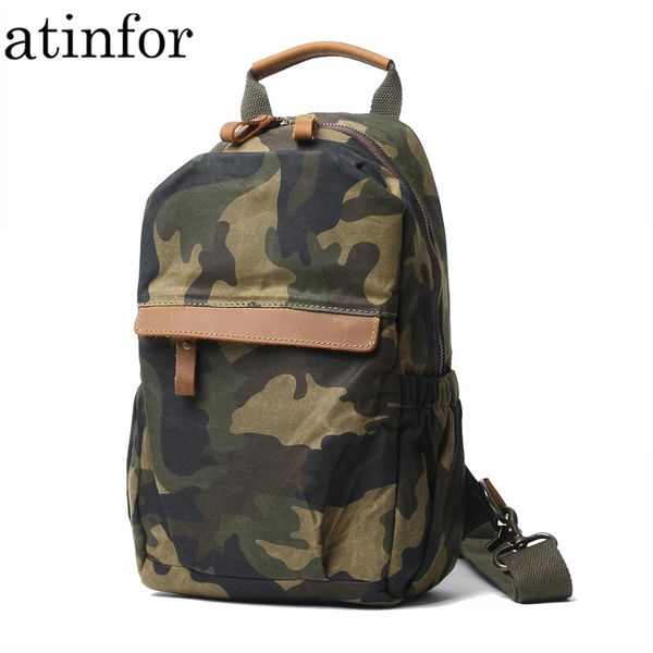 

waist bags atinfor sling bag camouflage crossbody anti-theft waterproof chest