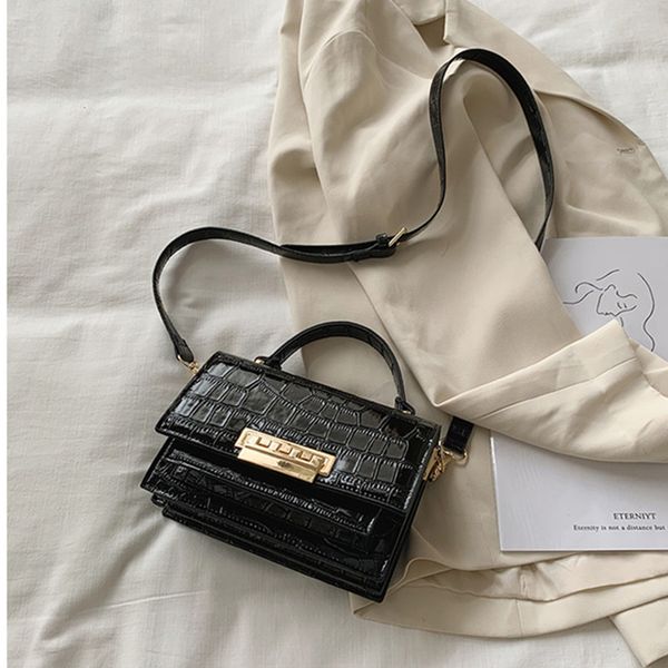 

stone pattern pu leather handbag for women 2020 new trendy shoulder crossbody bag girls small messenger bags vintage party bag