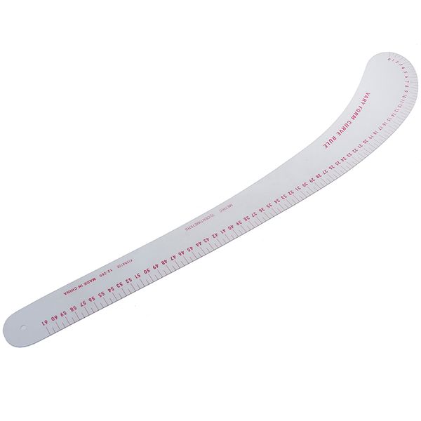 

1pc sewing patchwork ruler plastic sewing square curve ruler tailor drawing craft tool diy supply tool, Black