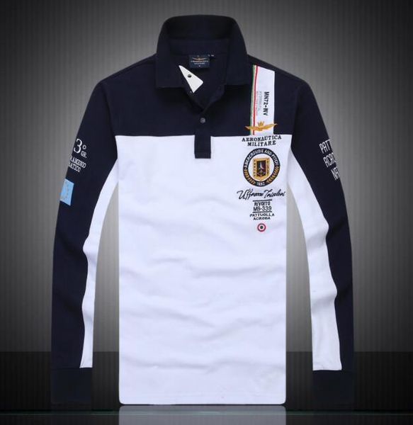 

оптовые мужские поло с узорами модельер рубашки поло для мужской бренд футболки осень с длинным рукавом мужская верхняя одежда m-2xl, White;black