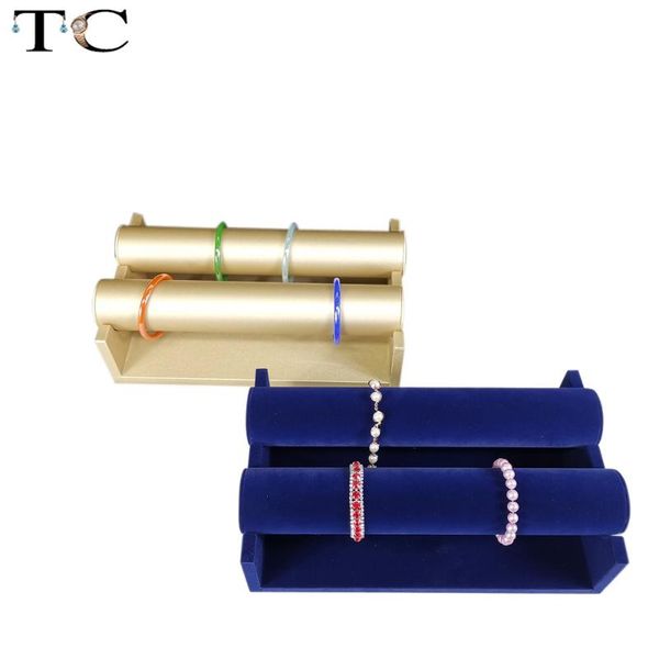 

jewelry pouches, bags quality display stand bracelet holder watch necklace safekeep shelf showcase organizer chain storage rack, Pink;blue