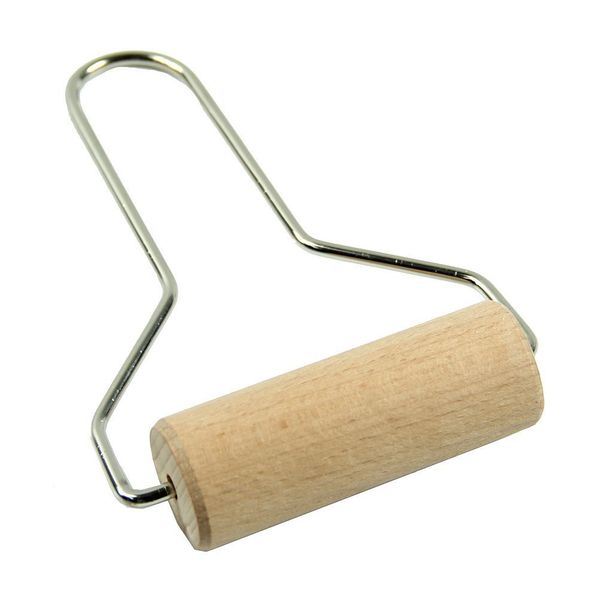 

fjs1 pc wood clay roller pottery rolling pin modelling tool stainless steel handle