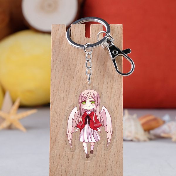 

cosaner sweet fashion anime acrylic key chains cartoon keyring keychain pendant keyholder gifts, Silver
