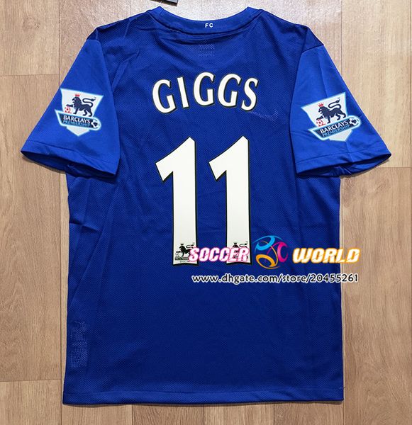 

retro manchester soccer jersey 06 07 season united ronaldo rooney scholes giggs size s-2xl, Black;yellow