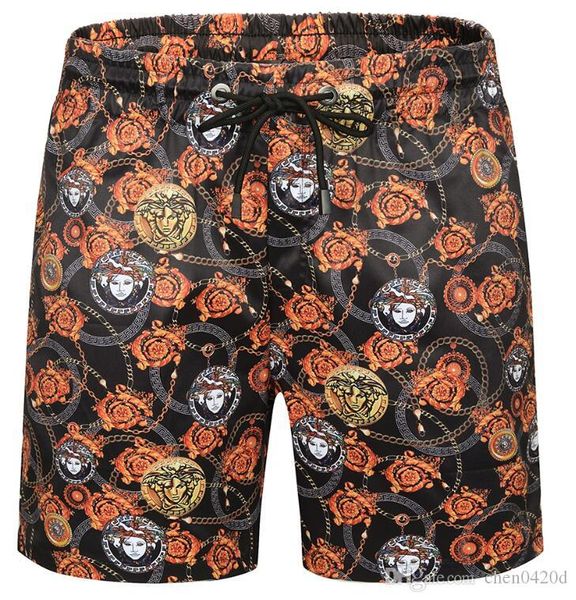 

2020 the new leisure beach shorts leisure wear shorts man underwear crime summer medusa bem. 3 xl board shorts56, White;black