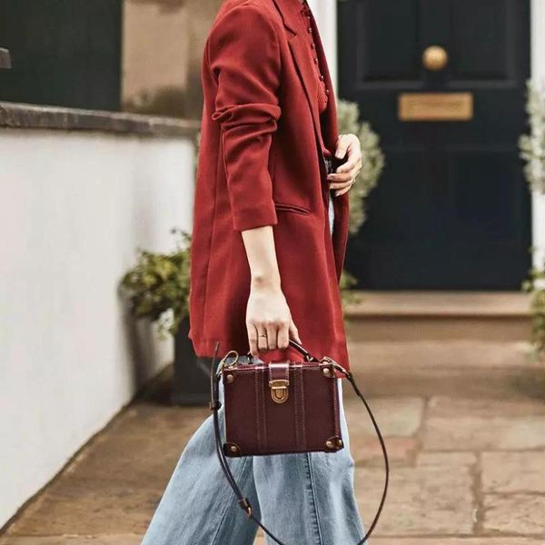 

mini vintage suitcase small lightweight chain bag small suitcase