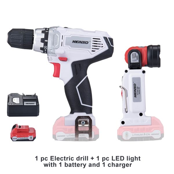

keinso / newone 12v two-speed drill bit and lithium-ion disassembly lamp battery pack for carpentry or other work