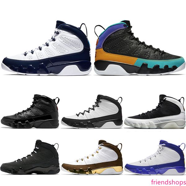 

9 9s men basketball shoes unc dream it do it bred la tour yellow anthracite the spirit trainer sport sneakers size 41-47