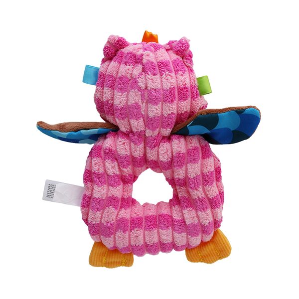

4 styles handbell infant appease toys rocking toy soft baby rattles mobiles plush toy cute animal doll 0m