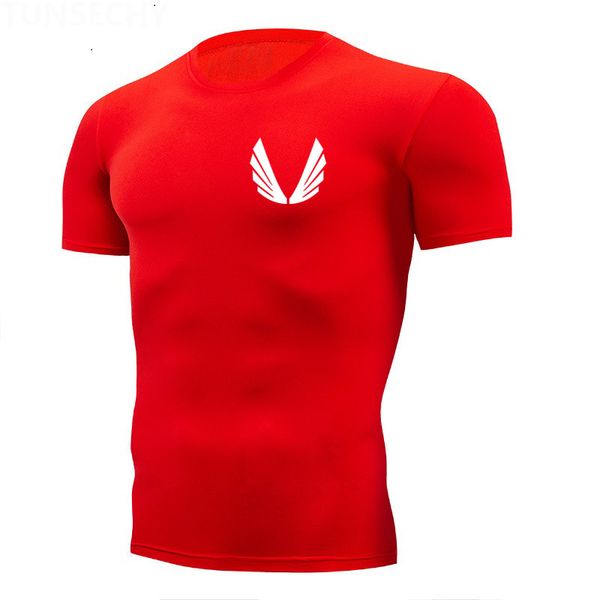 

new quick dry running shirt fitness tight soccer jerseys compression t-shirt sport shirt men tight gym t sweatshirt, Black;blue