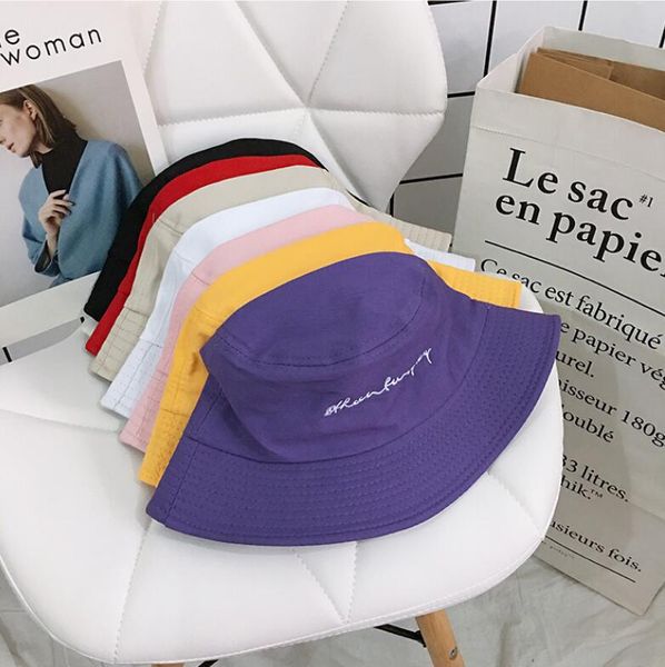 

2019ins small fresh light purple fisherman hat female summer student korean version of the street shade wild cap hat tide
