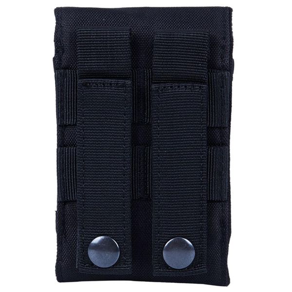 

camping hiking phone bag bag hook loop belt pouch nylon mobile case black