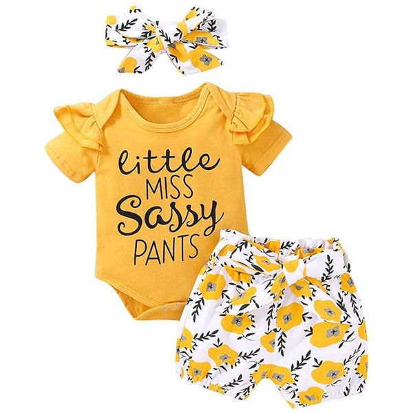 

toddler baby boys summer clothes short sleeve letter +shorts+headband sets for boys kids clothes fashion outfits suits zm, White