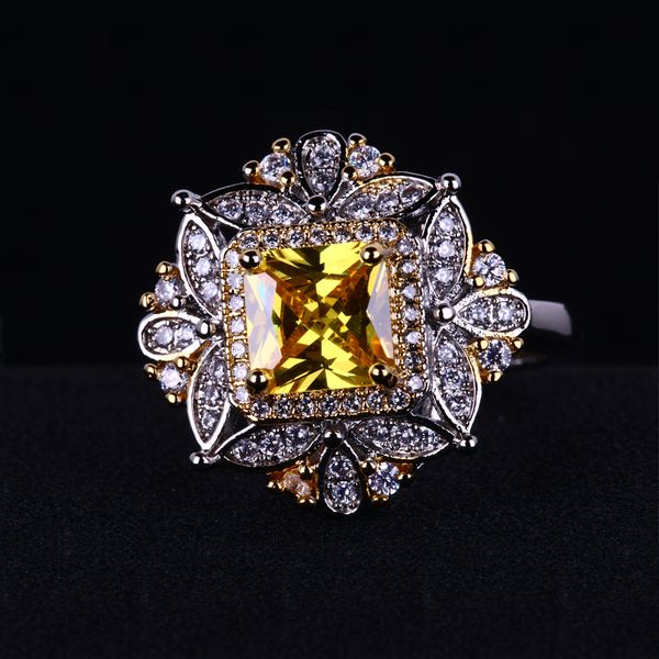 

selling standard 925 sterling silver jewelry wholesale unique floral design 2019 new fashionable ladies ring, Slivery;golden