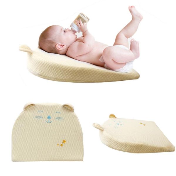 

memory cotton baby pillow anti-overflow milk anti-spitting milk round slope pad cartoon wedge baby pillows