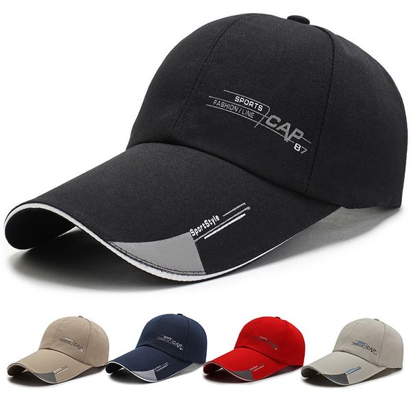 

мужская дизайнер соо модный удлиненный козырек свободного покроя all-матч солнце шляпа бейсболка, Blue;gray