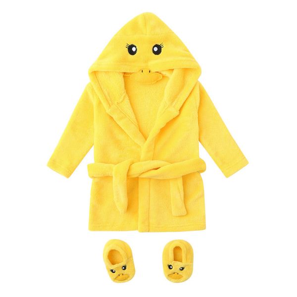 

winter cute warm bathrobes infant boys girls cartoon bear rabbit knee-length bath robe hoodie robe peignoir albornoz sleepwear, Blue;red