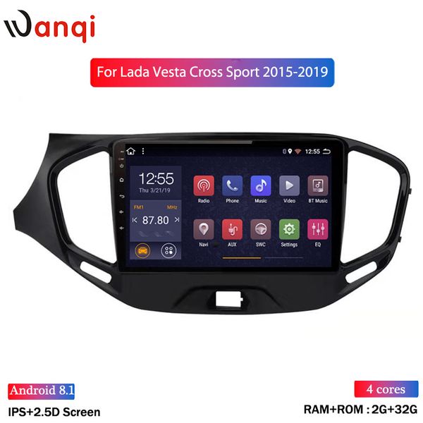 

2g+rom 32 g android 8.1 car player gps navigation multimedia for lada vesta cross sport radio 2015 2016 2017- 2019 1 din gps car dvd
