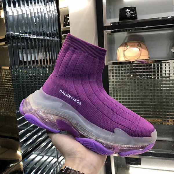 

socks bootstriple-sairknitmidsock 19 men's and women's breathable socks running shoes casual wild crystal bright martin boots, Black