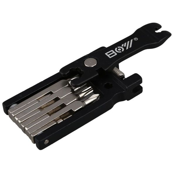 

19 in-1 multi-function cycle bike bicycle repair kit bicycle repair tool set black
