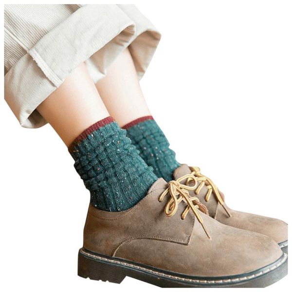 

woman socks funny cute print harajuku korea japanese socks 1 pair women cotton stripe women's winter comfortable, Black;white