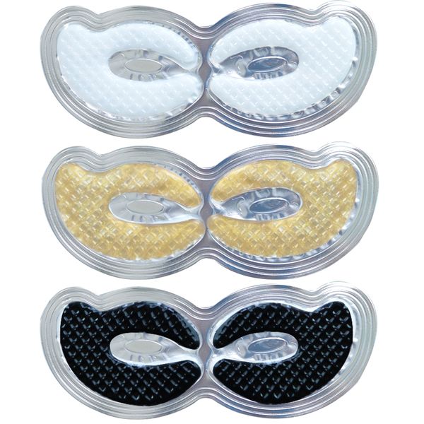 

3 color eye erum ma k gold white black collagen leeping eye ma k remove dark circle bag puffine gel eye patch