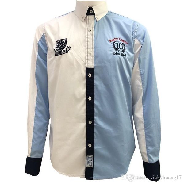 

eden park марка рубашка аэронавтика мужчины с длинным рукавом рубашки мужские рубашки свободного покроя сорочка homme хлопок мужской рубашки, White;black