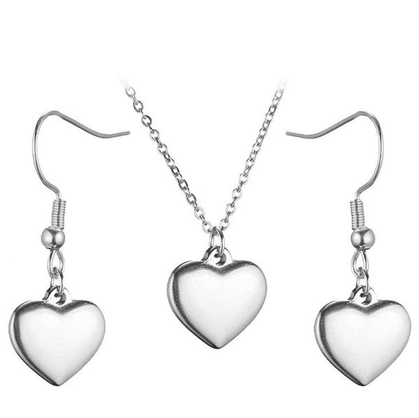 

love heart honey gift jewelry jewelry set, fashion set earring necklace pendant beauty women xdzz-edg, Black
