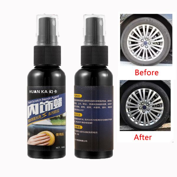 

50ml auto car interior cleaning tool multifunctional waxing tire-wheel dedicated refurbishing agent cleaner car accessories