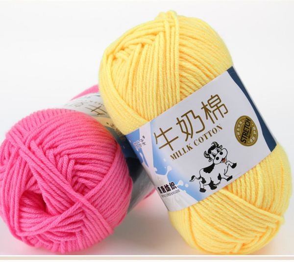 

yarn 10 pieces 500g/lot cotton knitting crochet for soft smooth natural 81 colors, Black;white