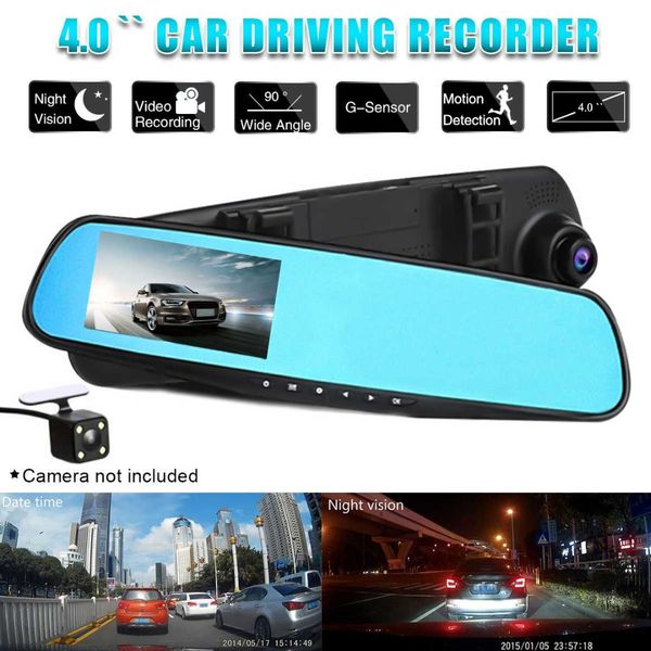 

4.0 inch 720p full hd car rear view mirror dash dvr dash cam video recorder len camera monitor night vision auto camcorder