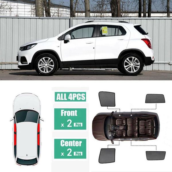 

4pcs windows sun shade uv protection ray blocking mesh visor for chevrolet trax