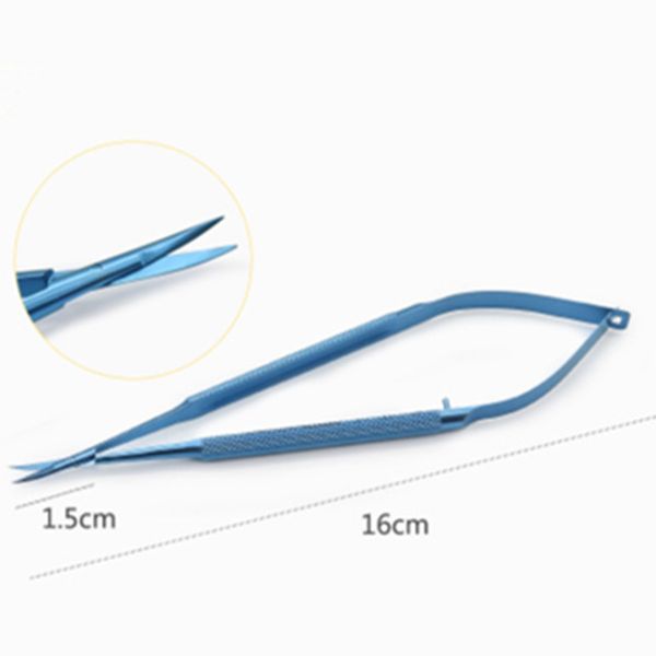 

16см титанового сплава щипцы конъюнктивы ножницы, капсулотомия vannas ножницы, иглодержатель щипцы конъюнктивы ножницы, косметическая хирург
