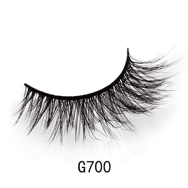 

g700 mink hair 3d false eyelashes natural slender long eyelashes 5 pairs of packaging series fashion enlarge your eyes