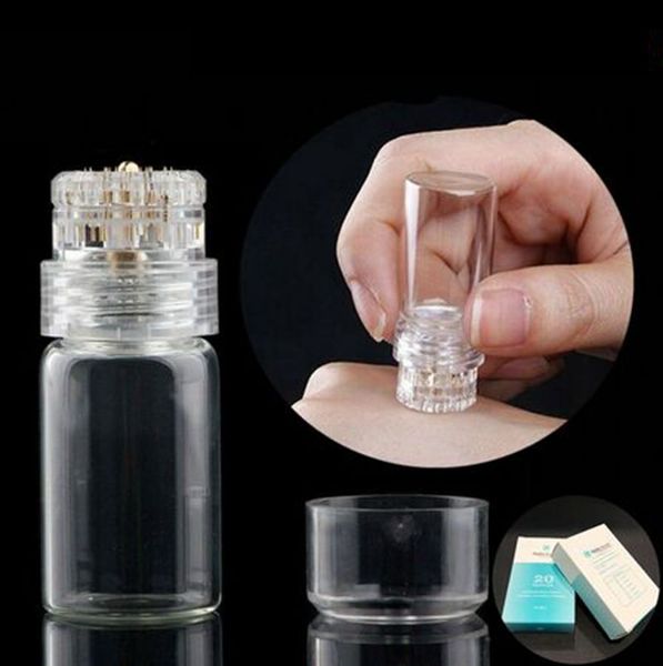 

packing hydra needle 20 pins serum applicator aqua gold microchannel mesotherapy tappy nyaam fine touch microneedle ce