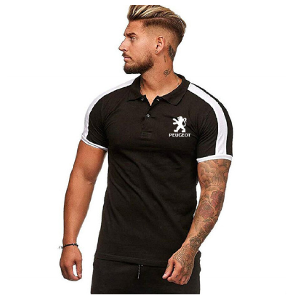 

men's polo shirt for car logo t-shirt summer casual male solid colour cotton mens short sleeve fashion male clothes