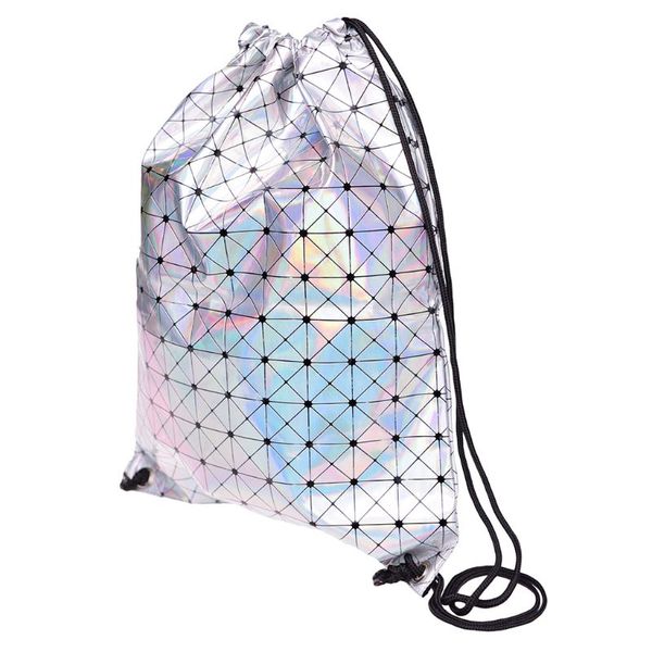 

street style women drawstring backpack pu large capacity ladies cinch rucksack