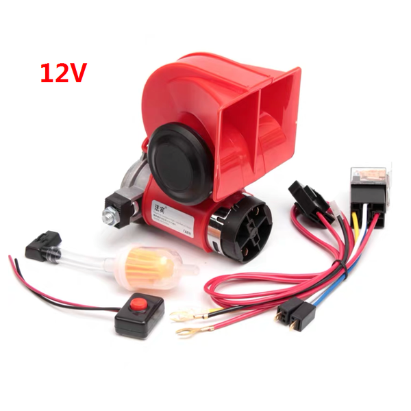

12v 24v auto twin dual tone compact air horns kit for car auto ruck lorry suv rv train caravan boat twin tone super loud