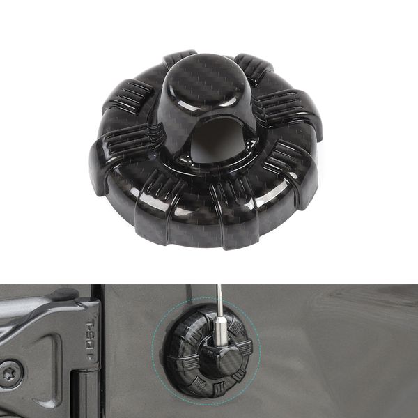 Copertura del sedile dell'antenna in fibra di carbonio ABS Sezione B Copertura decorativa per Jeep Wrangler JL 2018+ Accessori esterni per auto