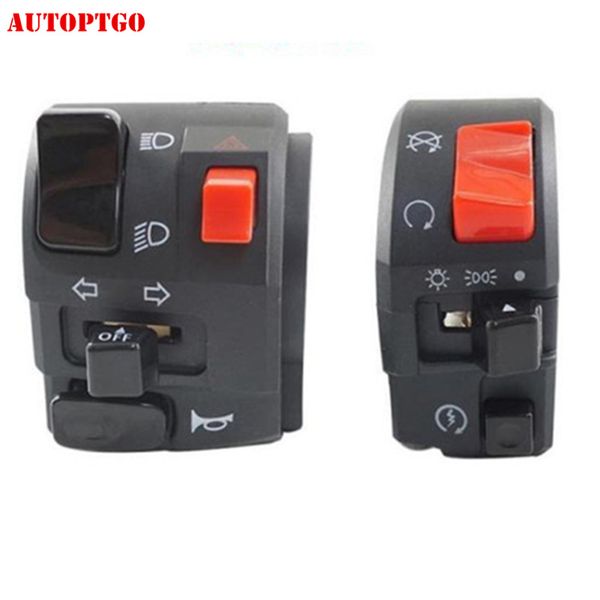 

7/8" 22mm motorcycle switches motorbike horn button turn signal electric fog lamp light start handlebar controller switch