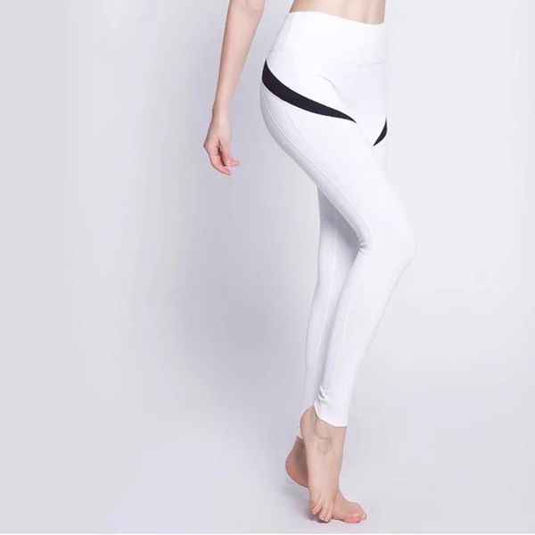 

White yoga pants High Quality Cofortable leggings yoga pants for women Running Sports Breathable Mesh Fabric Soft Clothing 0274