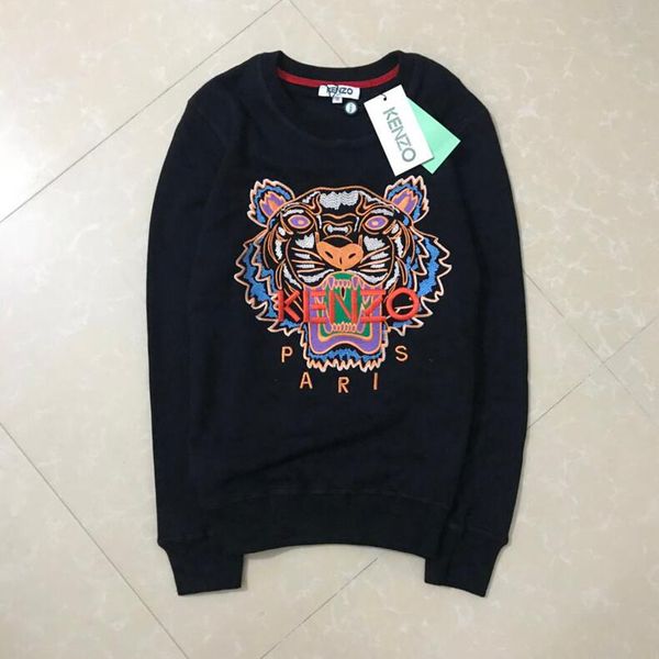 

лучшие бренды g4 kenzo толстовки мужская толстовка тигровая голова вышивка новая пара толстовка с капюшоном и фирменное письмо дизайнер улич, Black