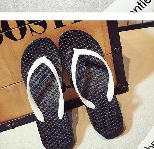 

flip-flops women thick bottom slope heels fashion non-slip bathroom splint beach slippers women flip-flops middle heels size 36-41, Black