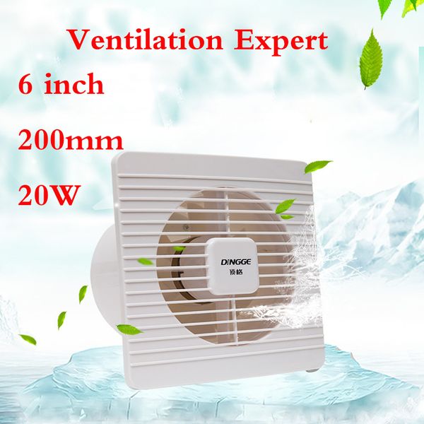 

6 inch 150 mm bathroom kitchen glass window wall household exhaust fan remove formaldehyde pm2.5