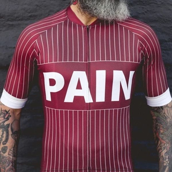 

love the pain cycling jersey short sleeve bike clothing summer bicycle clothing quick-drying breathable ciclismo, Black;blue