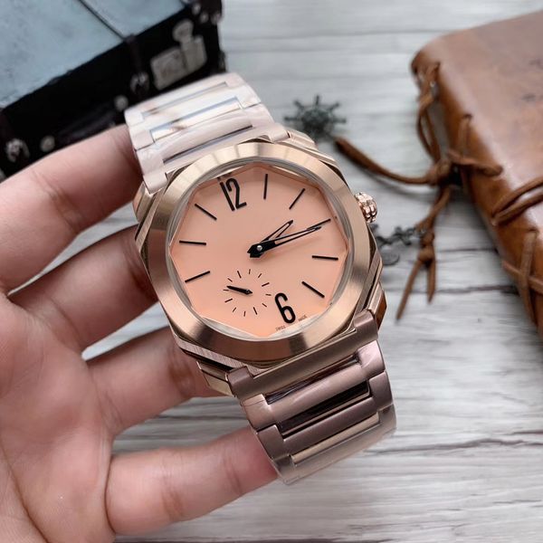 

new fashion mechanical watch men men's automatic watches stainless steel wrist watch male clock rose gold black silver reloj hombre, Slivery;brown