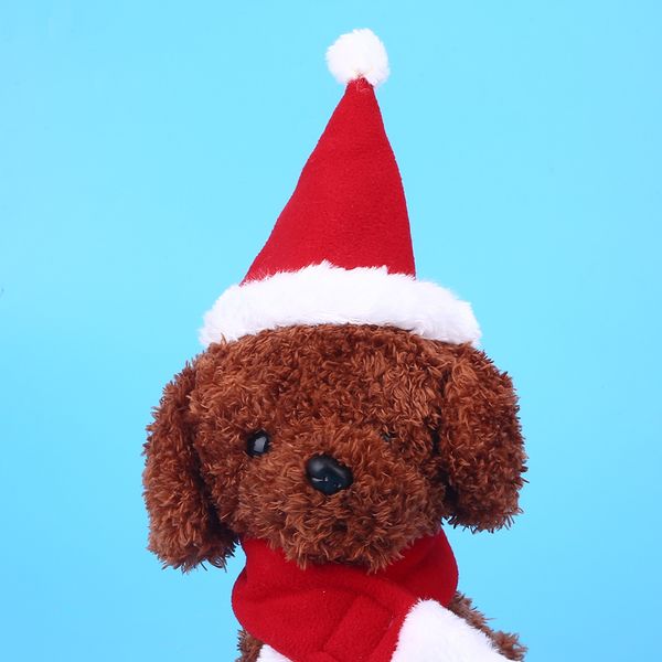 

cute lovelty pet dog cat caps scarf set christmas cosplay props accessories